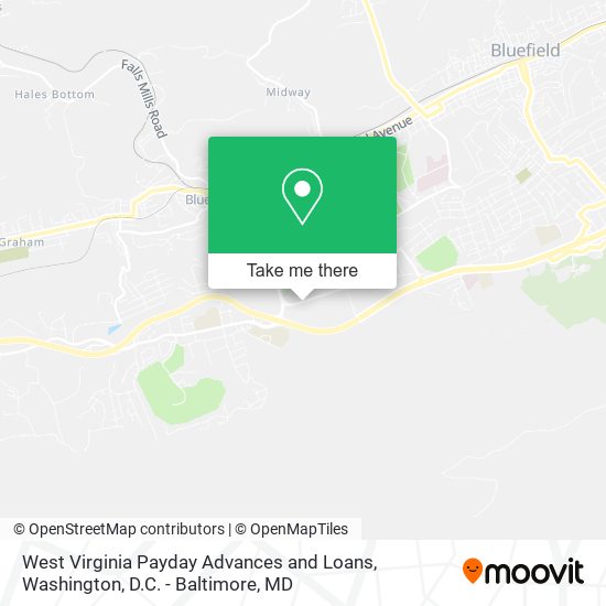 Mapa de West Virginia Payday Advances and Loans