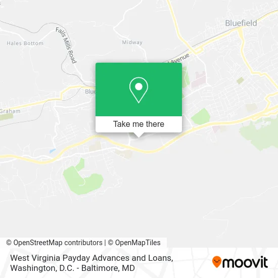 West Virginia Payday Advances and Loans map