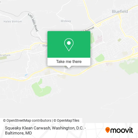 Squeaky Klean Carwash map