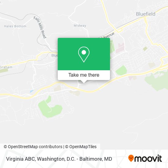 Virginia ABC map