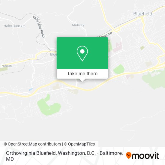 Mapa de Orthovirginia Bluefield
