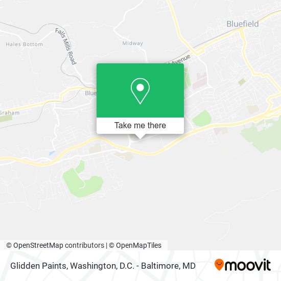 Mapa de Glidden Paints