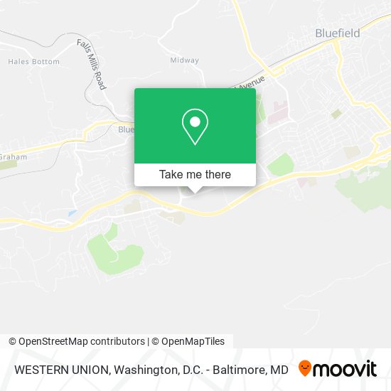 WESTERN UNION map