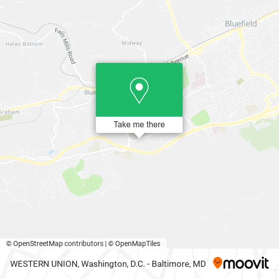 WESTERN UNION map