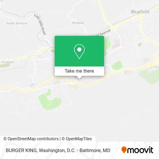 BURGER KING map