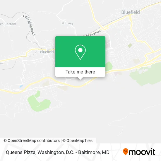 Queens Pizza map