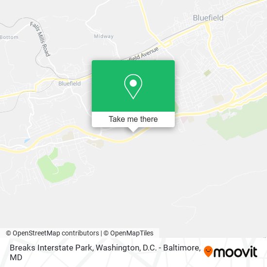Breaks Interstate Park map