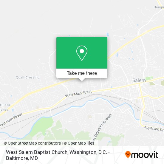 West Salem Baptist Church map