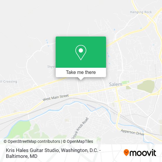 Kris Hales Guitar Studio map