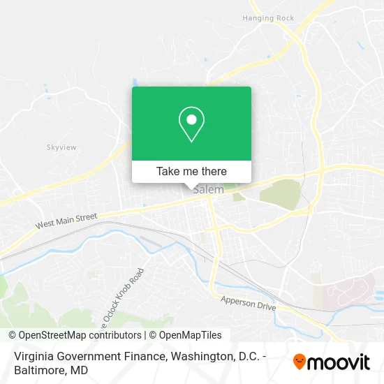 Virginia Government Finance map