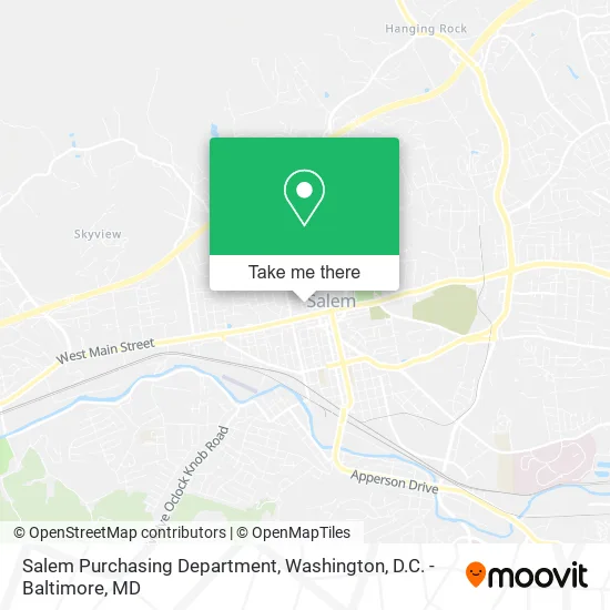 Mapa de Salem Purchasing Department