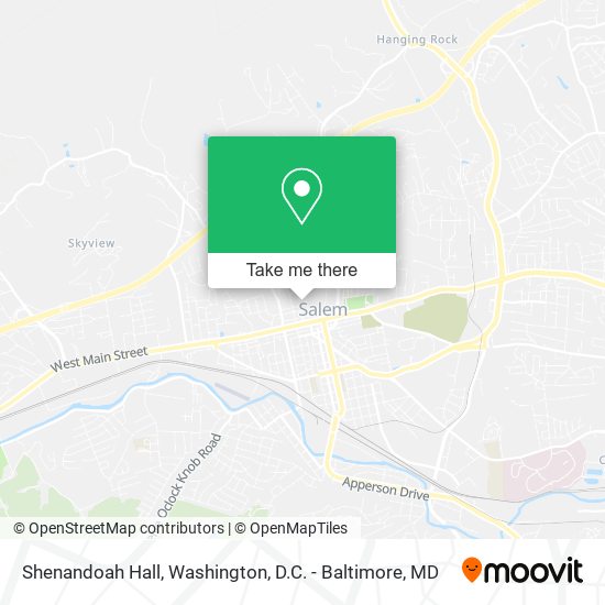 Shenandoah Hall map