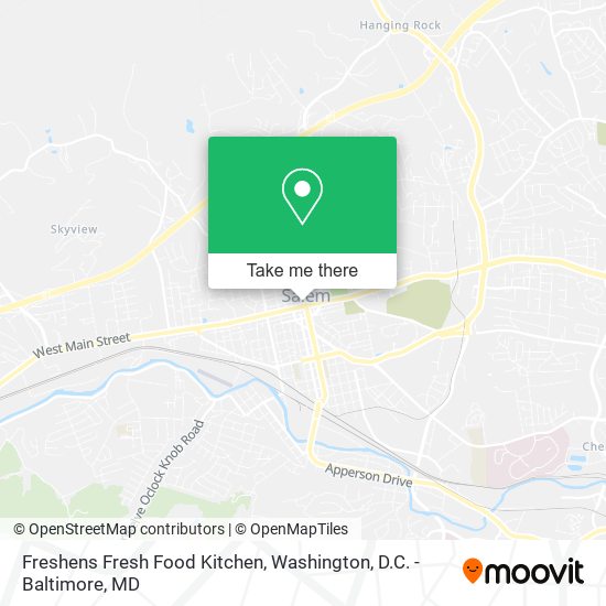 Mapa de Freshens Fresh Food Kitchen
