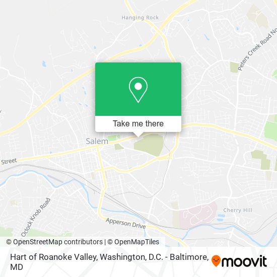 Hart of Roanoke Valley map
