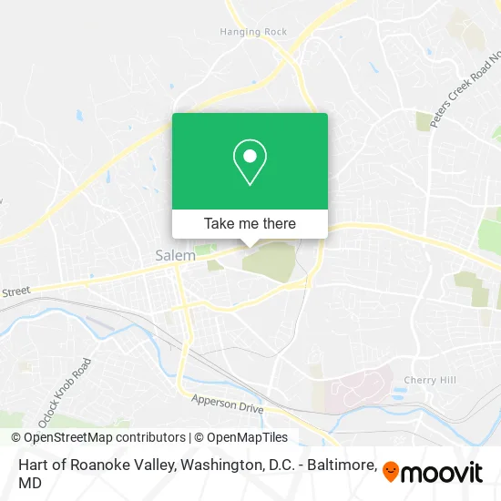 Hart of Roanoke Valley map