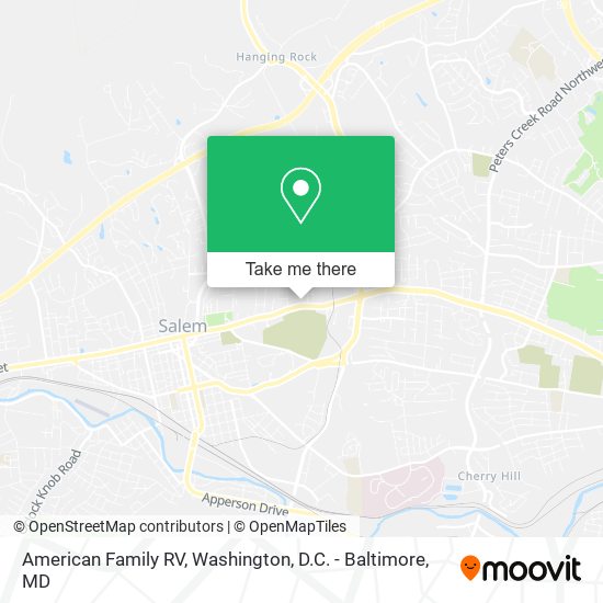 Mapa de American Family RV