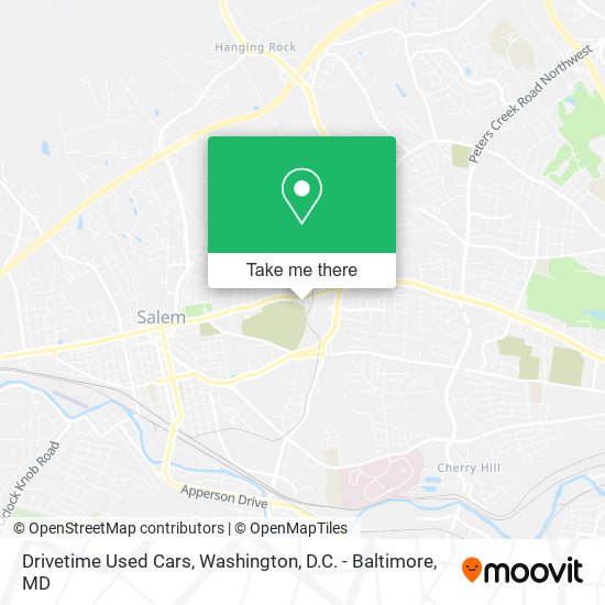 Mapa de Drivetime Used Cars