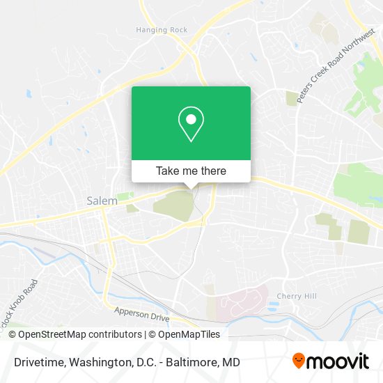 Drivetime map