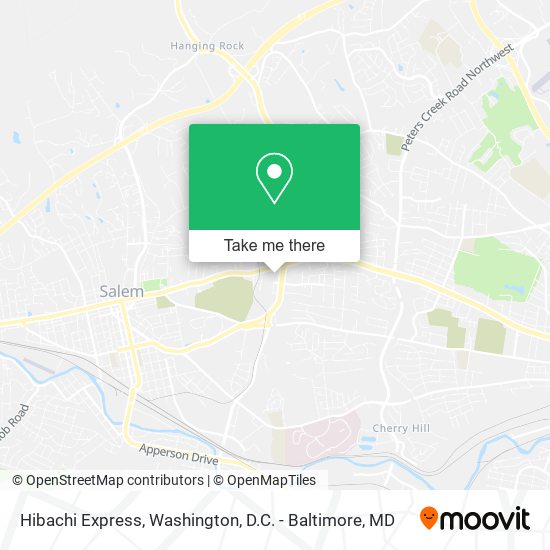 Hibachi Express map