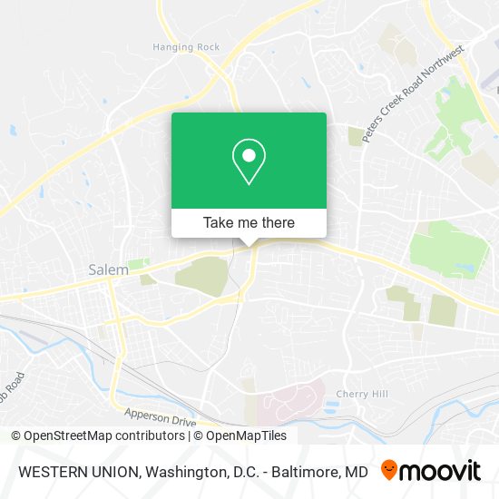 WESTERN UNION map