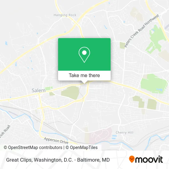 Great Clips map
