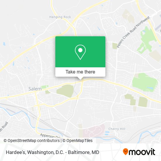 Hardee's map