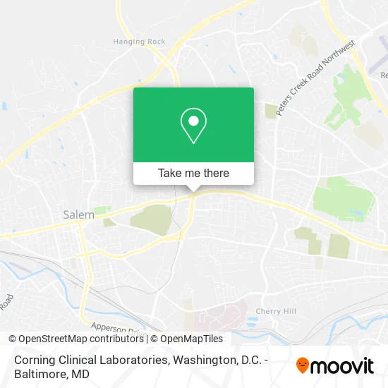 Corning Clinical Laboratories map