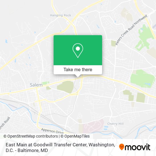 Mapa de East Main at Goodwill Transfer Center
