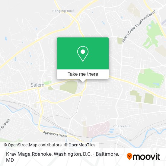 Krav Maga Roanoke map