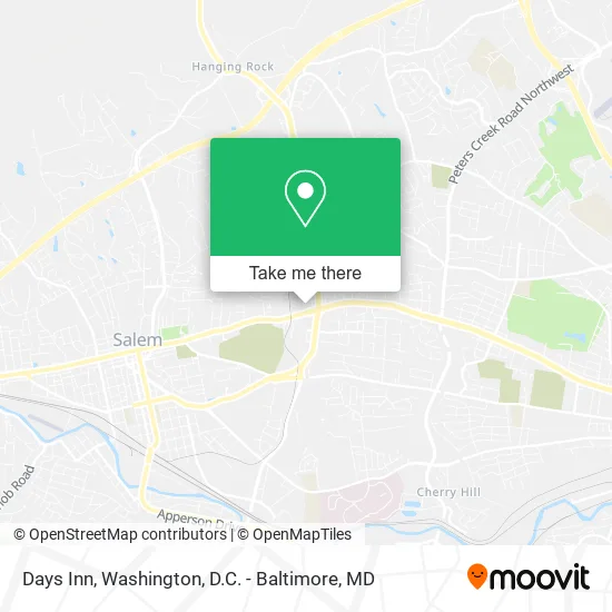 Days Inn map