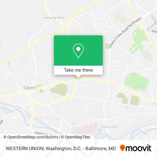 WESTERN UNION map