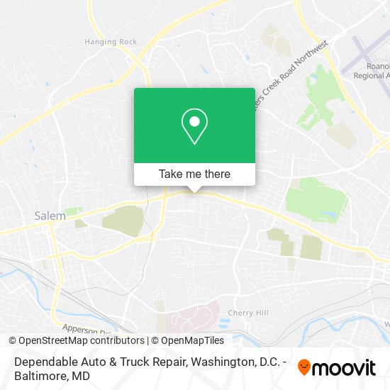 Mapa de Dependable Auto & Truck Repair