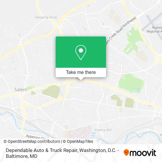 Mapa de Dependable Auto & Truck Repair