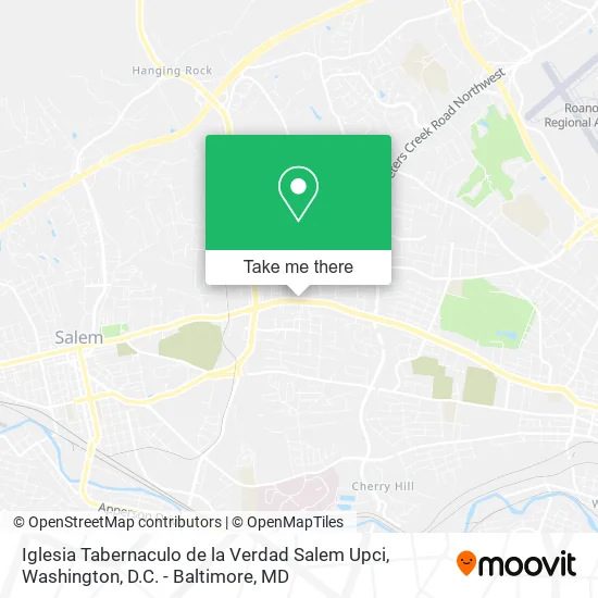 Mapa de Iglesia Tabernaculo de la Verdad Salem Upci