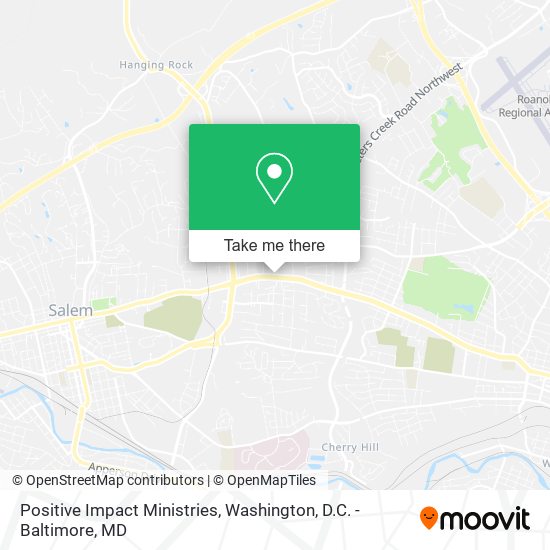Mapa de Positive Impact Ministries