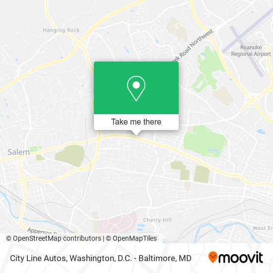 City Line Autos map