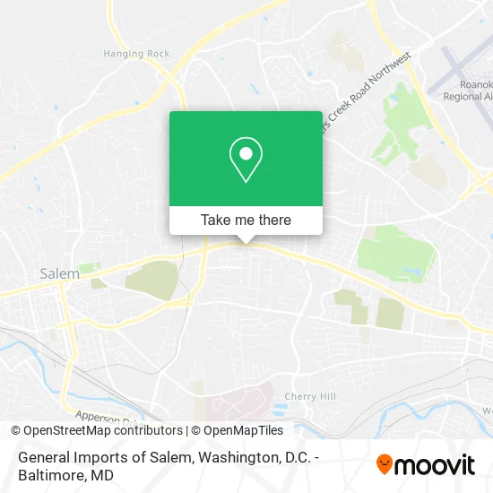 Mapa de General Imports of Salem