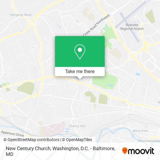 New Century Church map