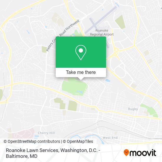 Roanoke Lawn Services map