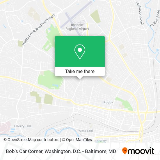 Bob's Car Corner map