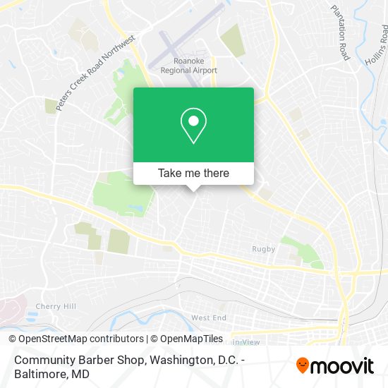 Community Barber Shop map