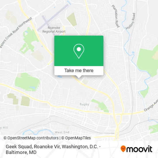 Geek Squad, Roanoke Vir map