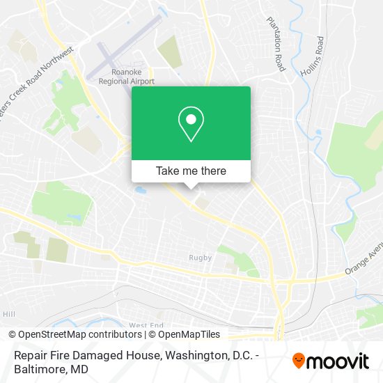 Mapa de Repair Fire Damaged House