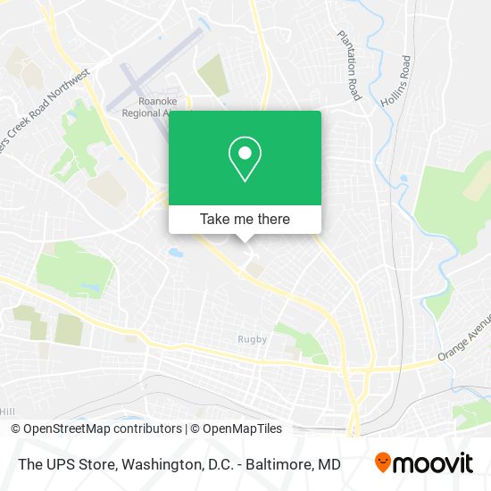 The UPS Store map
