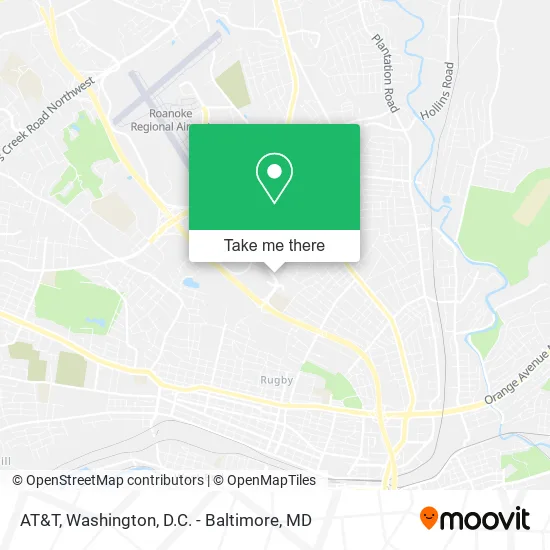 Mapa de AT&T
