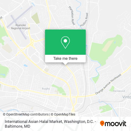 International Asian Halal Market map