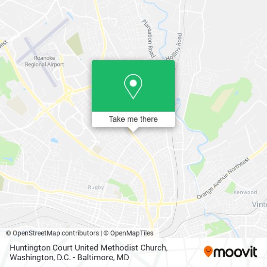 Huntington Court United Methodist Church map