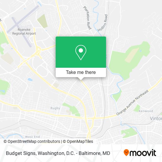 Budget Signs map