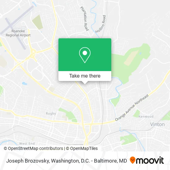 Mapa de Joseph Brozovsky