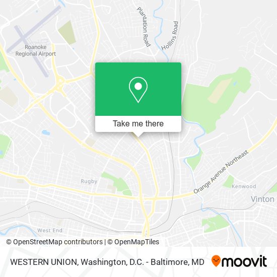 WESTERN UNION map